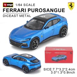 Bburago 1:64 FERRARI Purosangue 296 GTB ASSETTO FIORANO Die cast Alloy car model series children's Christmas boy gift toys