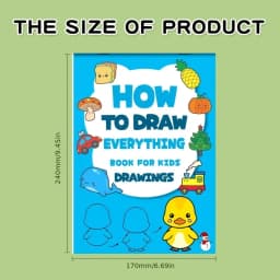 200+ Step-By-Step Creative Drawing Book | Durable Paper, Art Learning and Painting Supplies, Educational Art Activity Book to Cultivate Creativity and Motor Skills, Gift for Art Enthusiasts, Easter, Christmas, Birthday Gifts