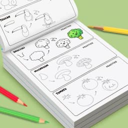 200+ Step-By-Step Creative Drawing Book | Durable Paper, Art Learning and Painting Supplies, Educational Art Activity Book to Cultivate Creativity and Motor Skills, Gift for Art Enthusiasts, Easter, Christmas, Birthday Gifts