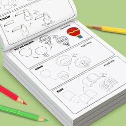 200+ Step-By-Step Creative Drawing Book | Durable Paper, Art Learning and Painting Supplies, Educational Art Activity Book to Cultivate Creativity and Motor Skills, Gift for Art Enthusiasts, Easter, Christmas, Birthday Gifts