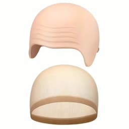 Bald Outfit Cosplay Accessories Set with Latex Bald Hat And Nylon Wig Cap for Halloween Christmas Carnival April Fool's Party