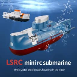 Mini RC Submarine for Kids - Remote Control Boat with 0.1m/s Speed Waterproof Diving Simulation Model Toy for Christmas