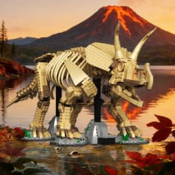 2688 Pieces Triceratops Fossil Building Block Set Construction Dinosaur Model Brick Adults Birthday Christmas Gifts