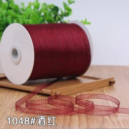White Width 6mm 10 Meters Long Organza Ribbon Party Home Wedding Decoration Gift Wrapping Christmas Scrapbooking Craft Ribbon