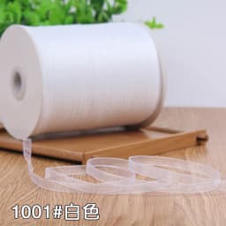 White Width 6mm 10 Meters Long Organza Ribbon Party Home Wedding Decoration Gift Wrapping Christmas Scrapbooking Craft Ribbon