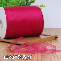 White Width 6mm 10 Meters Long Organza Ribbon Party Home Wedding Decoration Gift Wrapping Christmas Scrapbooking Craft Ribbon