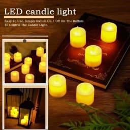 1-50Pcs Colorful Flickering Flame LED Candles Light Battery Powered Flameless Simulation Light For Wedding Christmas Home Decor
