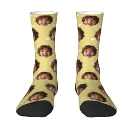 Novelty Custom Face Socks DIY Personalized Photo Custom Socks Crazy Funny Men's Socks Christmas Party Birthday Anniversary Gift