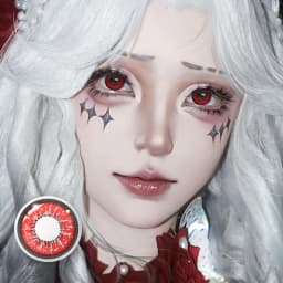 VISUASHOW Yellow Cosplay Colored Contacts 1 Pair Half Yearly 14.2mm Soft Eye Lenses Anime Makeup For Halloween Christmas Coser
