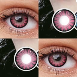 VISUASHOW Yellow Cosplay Colored Contacts 1 Pair Half Yearly 14.2mm Soft Eye Lenses Anime Makeup For Halloween Christmas Coser