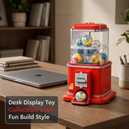 2026 New 1343PCS Gacha Vending Machine Building Blocks Arcade Game Toy Bricks Collectible Gift for Kid Adults Christmas Birthday