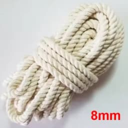 10Meters Macrame Cord Rope String Natural Cotton Macrame Twisted Twine Braided Crafts Handwork DIY Home Textile Christmas