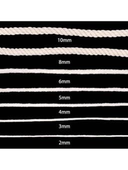 10Meters Macrame Cord Rope String Natural Cotton Macrame Twisted Twine Braided Crafts Handwork DIY Home Textile Christmas