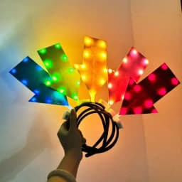 Unique Arrow Light Headband Funny Question Mark Hair Band Christmas Favors Girl Headgear Holiday Hair Hoop Costume Headpiece