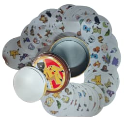 New Arrival Pokemon Card Iron Box Board Game Cards Pikachu Card Family 2-8 Players Festive Christmas & Halloween Gift for Kids