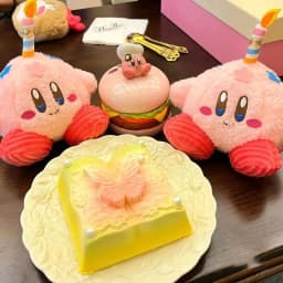 Cute Kirby Plush Candle Doll Pink Girly Desktop Ornament Christmas Holiday Birthday Anime Gift Decor