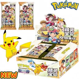 New Pokemon 30pcs Anime Game Eif Card Luxury Pet Card Collection The 3 Version Exchange Gift Box Card Toy Hobbies Christmas Gift