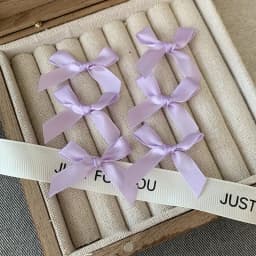 50pcs Black Pink Ribbon Bows Small Christmas Bows Ribbon Bow Flower Craft Decor Birthday Wedding Xmas Packing Gift Decorations