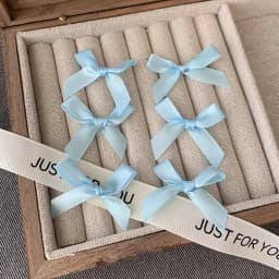 50pcs Black Pink Ribbon Bows Small Christmas Bows Ribbon Bow Flower Craft Decor Birthday Wedding Xmas Packing Gift Decorations