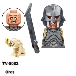 Blind Box TV6410 Mini Action Figure Toys Orcs Dwarf Elves Rohan knight Army Wars Building Blocks Accessories Christmas Gifts