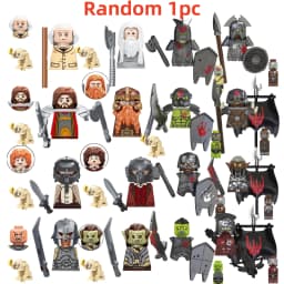 Blind Box TV6410 Mini Action Figure Toys Orcs Dwarf Elves Rohan knight Army Wars Building Blocks Accessories Christmas Gifts