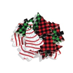 10pcs/lot Christmas Tree Acrylic Charms Snow Green Red Pendant for DIY Handmade Jewelry Making Earring Keychain Accessories