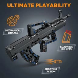 Building Blocks Gun Kar98k Sniper Rifle Type 95 Assault Rifle AK47 Military Bricks Boys DIY Assembly Toy Christmas Gift