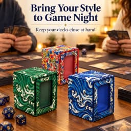 100+ Art Trading Card Storage Box Organizer Cards for TCG Sports Game Card Storage Box Christmas Gift