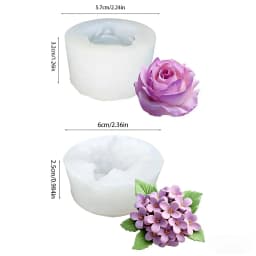 Lotus Flower Silicone Mold,For Resin Crafting - Suitable for Candles、DIY Crafts、Valentine's Day、Mother's Day、Christmas Decoratio