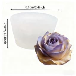 Lotus Flower Silicone Mold,For Resin Crafting - Suitable for Candles、DIY Crafts、Valentine's Day、Mother's Day、Christmas Decoratio