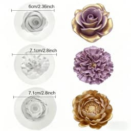 Lotus Flower Silicone Mold,For Resin Crafting - Suitable for Candles、DIY Crafts、Valentine's Day、Mother's Day、Christmas Decoratio