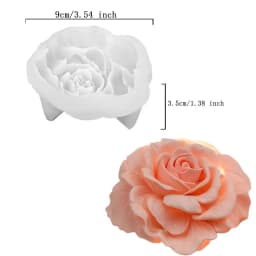 Lotus Flower Silicone Mold,For Resin Crafting - Suitable for Candles、DIY Crafts、Valentine's Day、Mother's Day、Christmas Decoratio