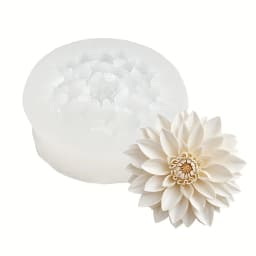 Lotus Flower Silicone Mold,For Resin Crafting - Suitable for Candles、DIY Crafts、Valentine's Day、Mother's Day、Christmas Decoratio