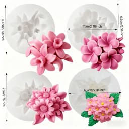 Lotus Flower Silicone Mold,For Resin Crafting - Suitable for Candles、DIY Crafts、Valentine's Day、Mother's Day、Christmas Decoratio
