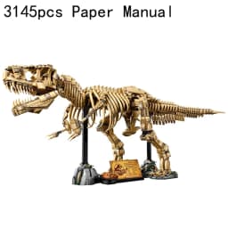 3145 Pieces Room Decoration Dinosaur Architecture Building Block Set Construction Model Brick Adults Birthday Christmas Gifts