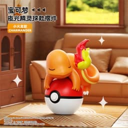 Authentic Pokémon Night Light Handmade Pikachu Squirtle Bulbasaur Cartoon Doll Desktop Ornament Children's Toys Christmas Gift