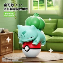 Authentic Pokémon Night Light Handmade Pikachu Squirtle Bulbasaur Cartoon Doll Desktop Ornament Children's Toys Christmas Gift