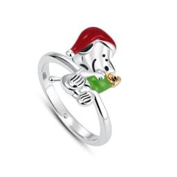 Hot Sale 925 Sterling Silver Snoopy Christmas Paw Print Stars Moon Flower Ring Rings Fashion Trinkets Jewelry For Women