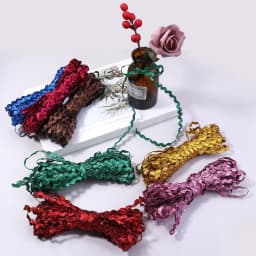 15yards/Lot 5mm Zig Zag Ribbons Polyester Ribbon DIY Handmade Material For Wedding Party Christmas Decor Bow Ribbon