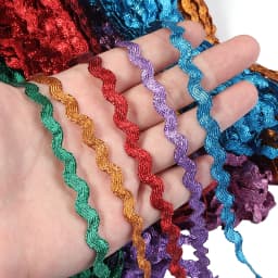 15yards/Lot 5mm Zig Zag Ribbons Polyester Ribbon DIY Handmade Material For Wedding Party Christmas Decor Bow Ribbon