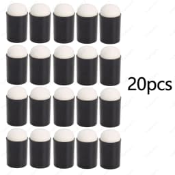 10/20Pcs Black Petal Face Painting Sponges or Thumb Covers, High Density Foam for Halloween Christmas Body Art Makeup Supplies