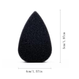 10/20Pcs Black Petal Face Painting Sponges or Thumb Covers, High Density Foam for Halloween Christmas Body Art Makeup Supplies