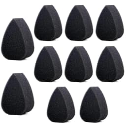 10/20Pcs Black Petal Face Painting Sponges or Thumb Covers, High Density Foam for Halloween Christmas Body Art Makeup Supplies