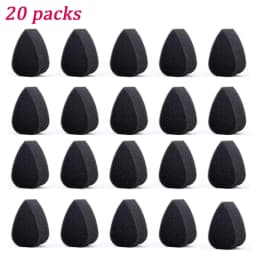 10/20Pcs Black Petal Face Painting Sponges or Thumb Covers, High Density Foam for Halloween Christmas Body Art Makeup Supplies