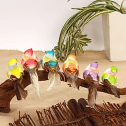 6pcs Fake Bird Artificial Foam Feather Bird Ornament for Birdshouse Craft Christmas Tree Decor Birthday Party Gift Bird Model