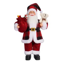 Giant 30cm Christmas Santa Claus Plush Doll Soft Xmas Ornament Xmas Tree Hanging Party Decor Outdoor Garden Home New Year Gift