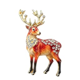 Christmas Wreath, Whale, Reindeer, Pumpkin, and Bear-Themed Brooches for Men and Women—Holiday Party Outfit Accessories