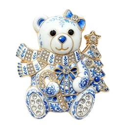 Christmas Wreath, Whale, Reindeer, Pumpkin, and Bear-Themed Brooches for Men and Women—Holiday Party Outfit Accessories