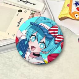 H-Hatsune Miku Cartoon Star Badges, Brooches, Pins, Tin Props, Christmas Gifts, Birthday Gifts