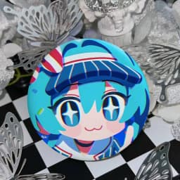 H-Hatsune Miku Cartoon Star Badges, Brooches, Pins, Tin Props, Christmas Gifts, Birthday Gifts